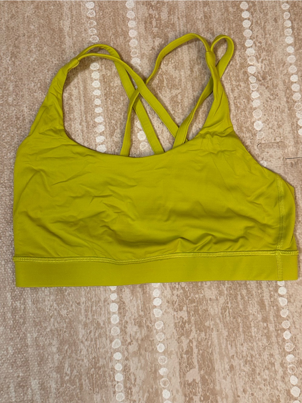 lululemon athletica Lime Green energy Sports Bra